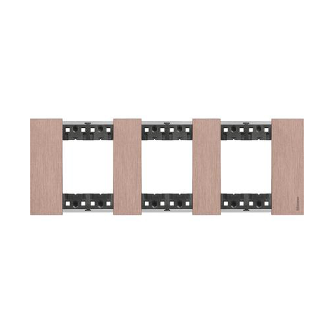 Рамка декоративная Bticino KA4802M3ZM Living Now 3 поста 6 модулей Медь