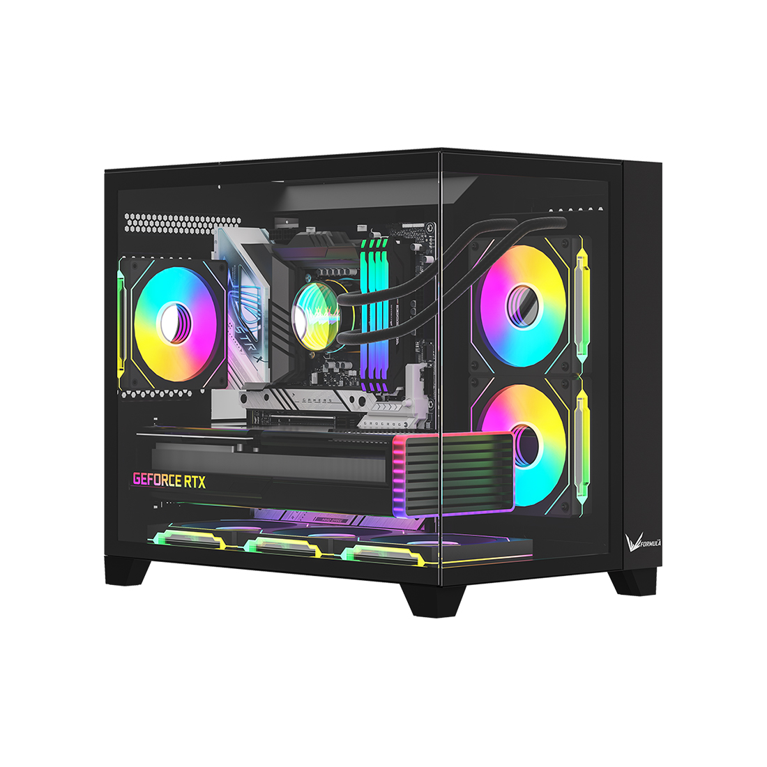 Компьютерный корпус Formula V Crystal Z9ML Floe Black без Б/П