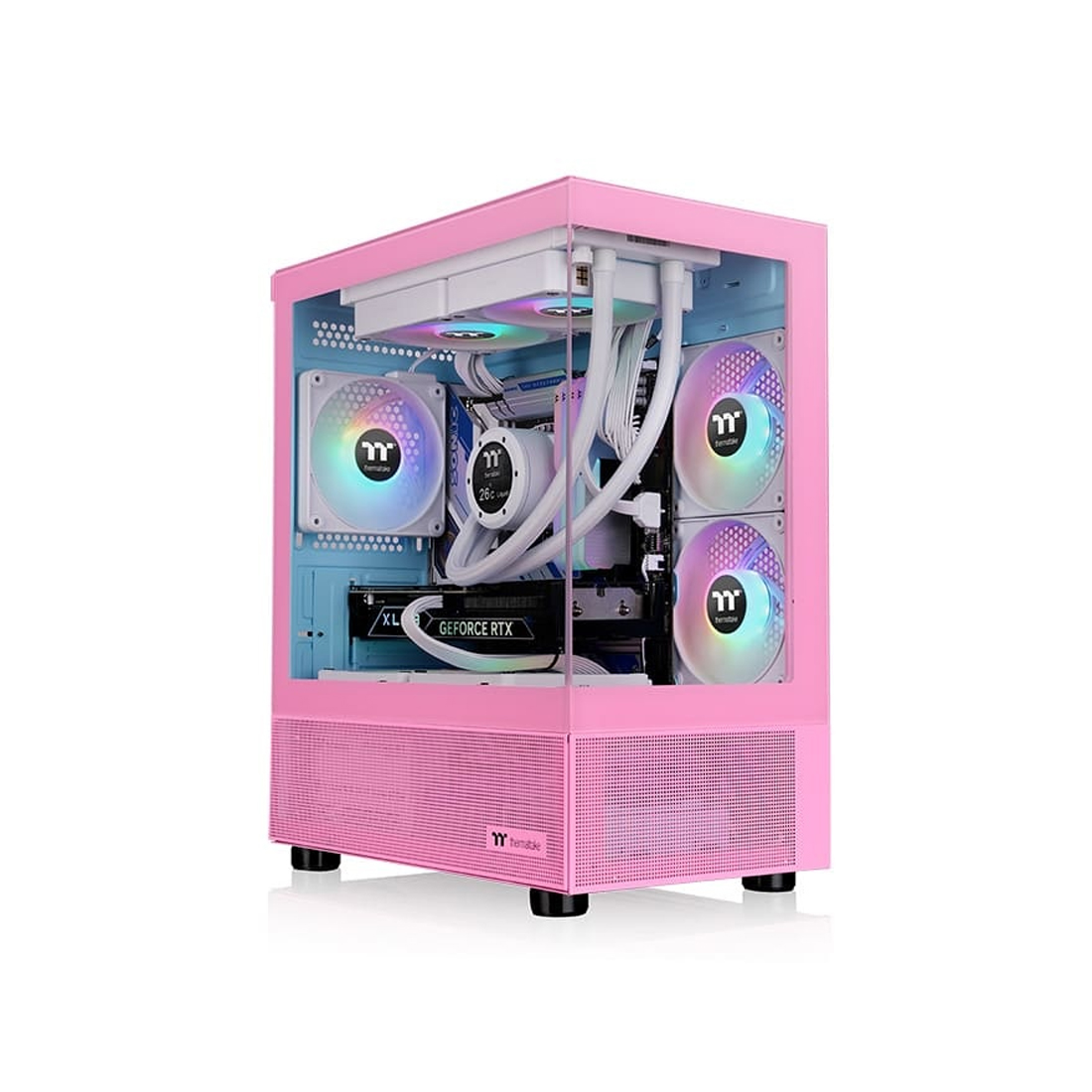 Компьютерный корпус Thermaltake View 170 TG Bubble Pink без Б/П