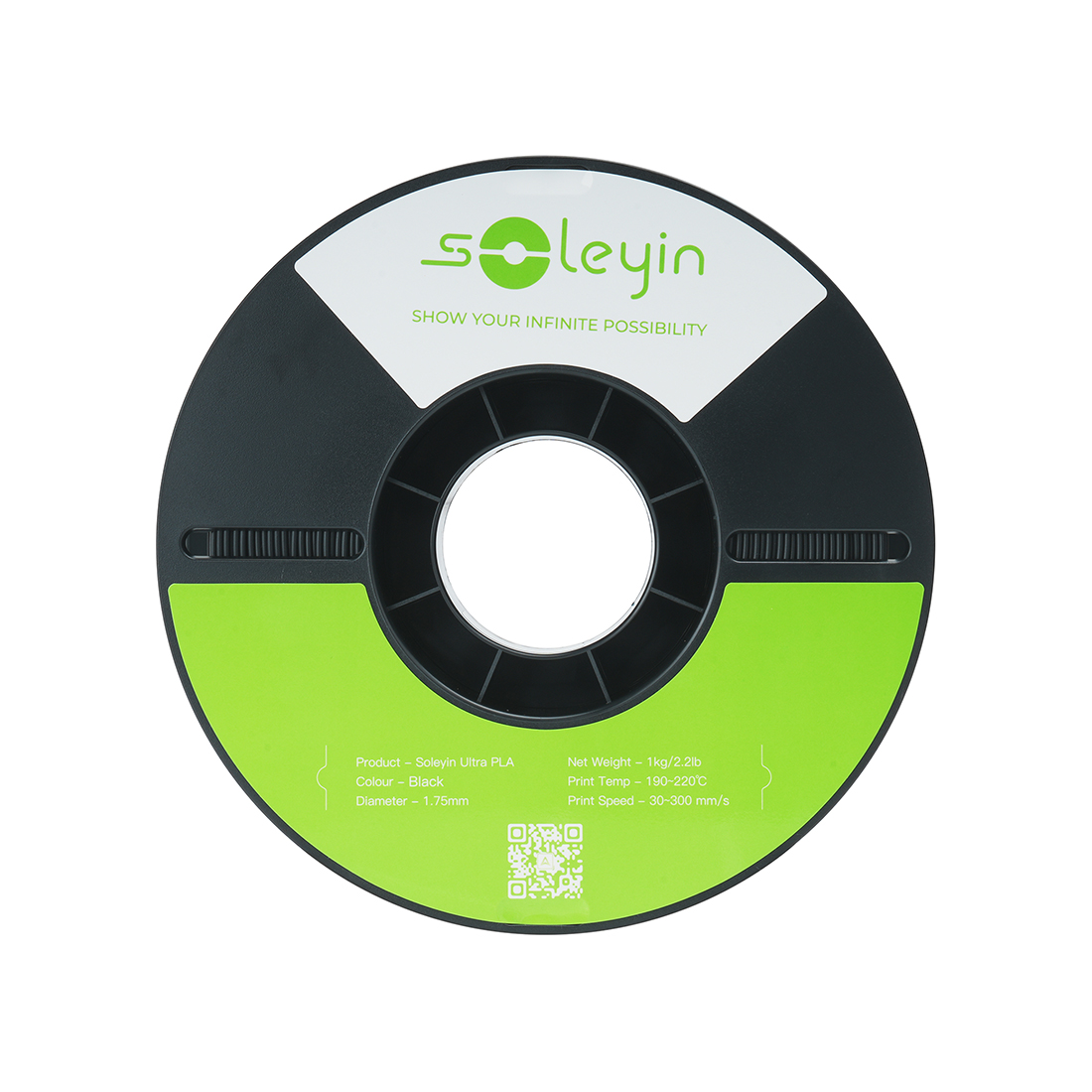 Филамент для 3D-печати Creality Soleyin Ultra PLA 3301010608 (чёрный)