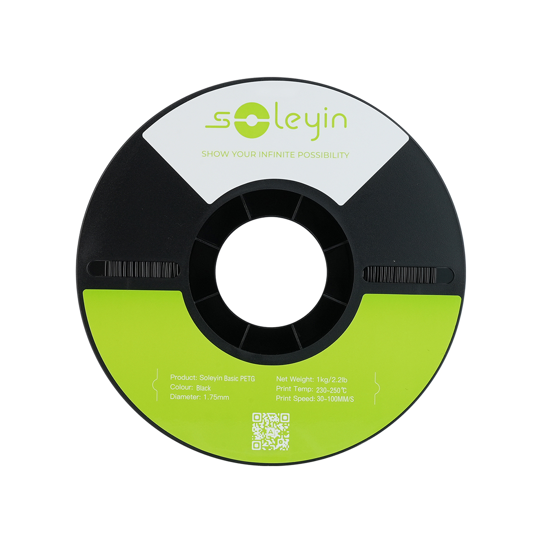 Филамент для 3D-печати Creality Soleyin Basic PETG 3301030163 (чёрный)