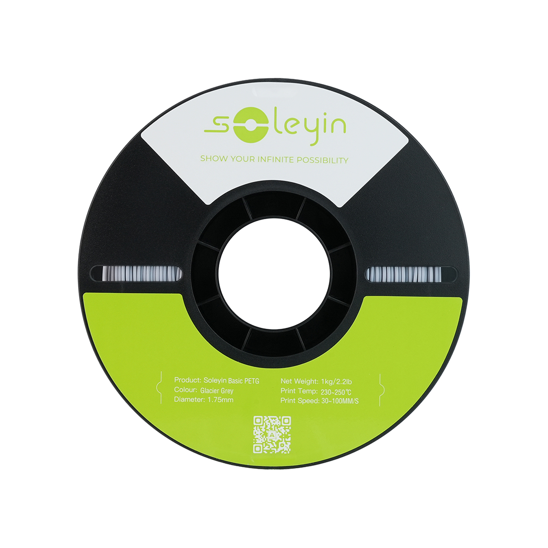Филамент для 3D-печати Creality Soleyin Basic PETG 3301030166 (ледниковый серый)