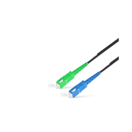 Абонентский FTTH Патч Корд SС/UPC-SC/APC SM 1 м Black усил