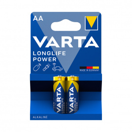 Батарейка VARTA Longlife Power Mignon 1.5V - LR6/AA 2 шт в блистере