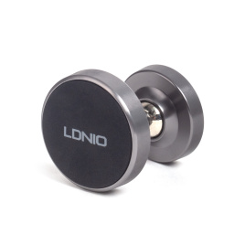 Автомобильный держатель для телефона LDNIO Magnetic MG08 Магнитный, Алюминий+Силикон+ABS Чёрный