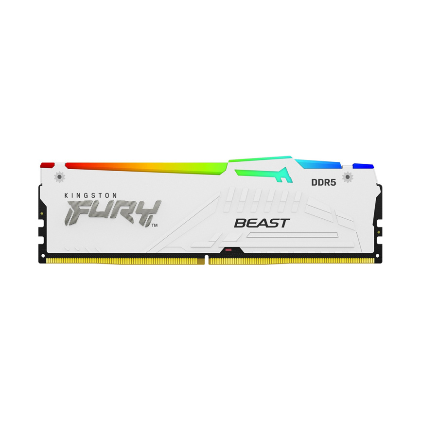 Модуль памяти Kingston FURY Beast White RGB XMP KF552C40BWA-16 DDR5 16GB 5200MHz фото 2