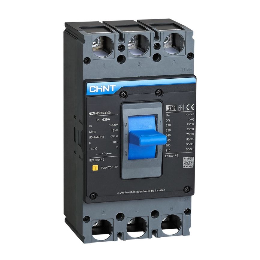 Автоматический выключатель CHINT NXM-630S/3Р 400A 50кА фото 1
