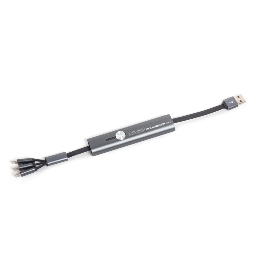 Интерфейсный кабель LDNIO 3 in 1 cable LC99 30cm Серый фото 1