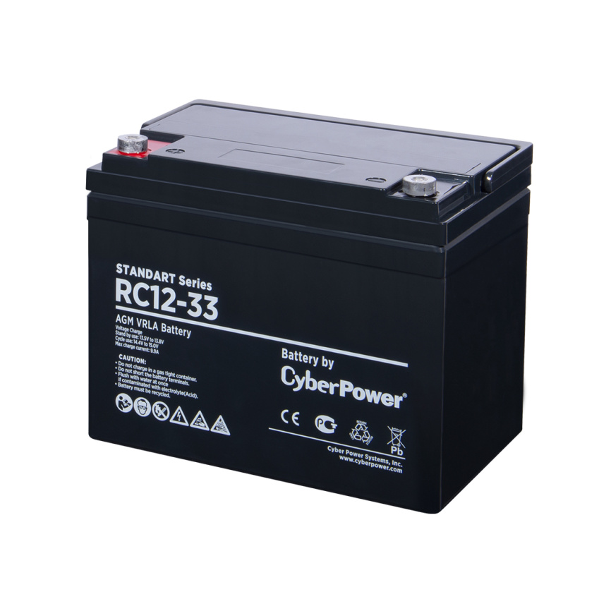 Аккумуляторная батарея CyberPower RC12-33 12В 33 Ач фото 1