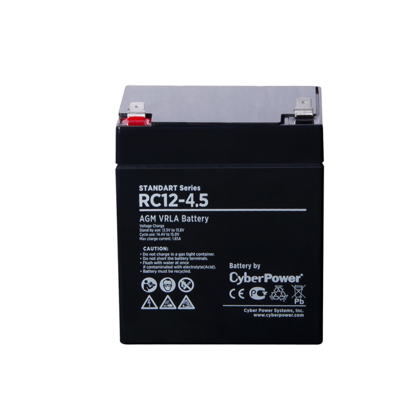 Аккумуляторная батарея CyberPower RC12-4.5 12В 4.5 Ач фото 2