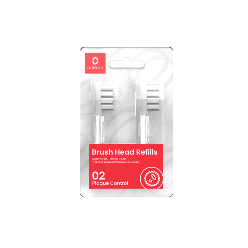 Универсальные сменные зубные щетки Oclean Standard Clean Brush Head 2-pk P2S6 W06 Белый фото 1