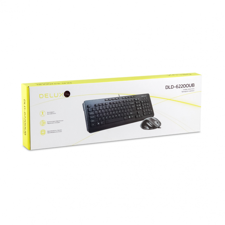 Комплект Клавиатура + Мышь Delux DLD-6220OUB фото 3