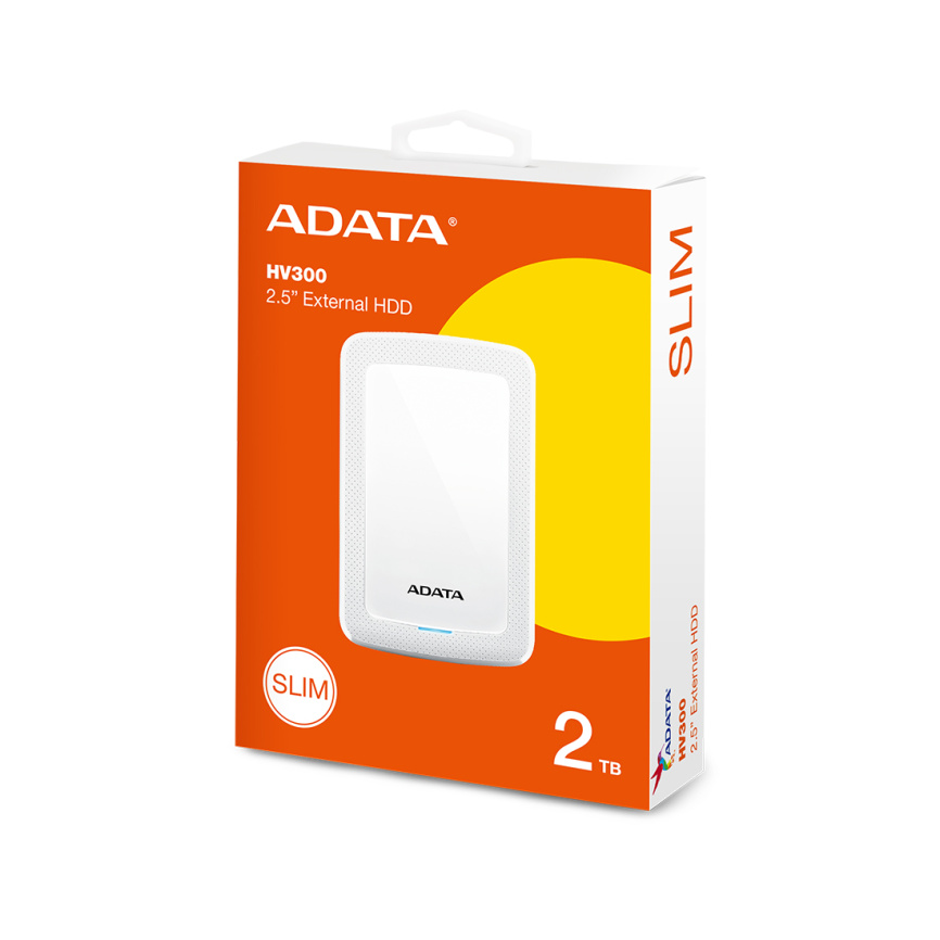 Внешний жёсткий диск ADATA HV300 2TB Белый фото 3