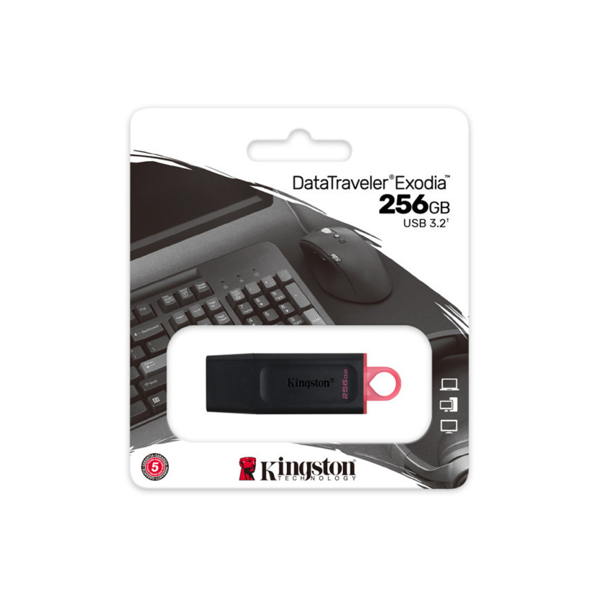 USB-накопитель Kingston DTX/256GB 256GB Чёрный фото 3