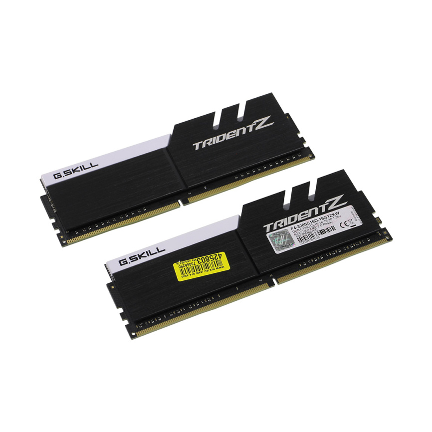 Комплект модулей памяти G.SKILL TridentZ F4-3200C16D-16GTZKW DDR4 16GB (Kit 2x8GB) 3200MHz фото 2