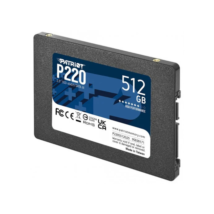 Твердотельный накопитель SSD Patriot Memory P220 P220S512G25 512GB SATA III фото 3