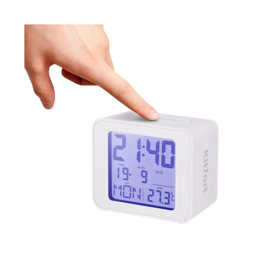 Часы с термометром Kitfort КТ-3303-2 белый фото 2