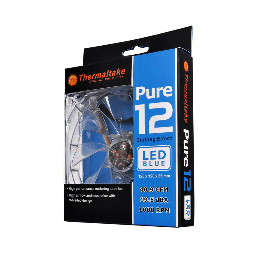 Кулер для компьютерного корпуса Thermaltake Pure 12 S LED Blue фото 3