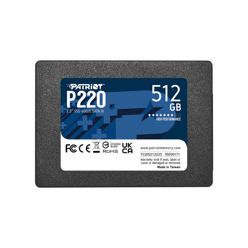 Твердотельный накопитель SSD Patriot Memory P220 P220S512G25 512GB SATA III фото 2