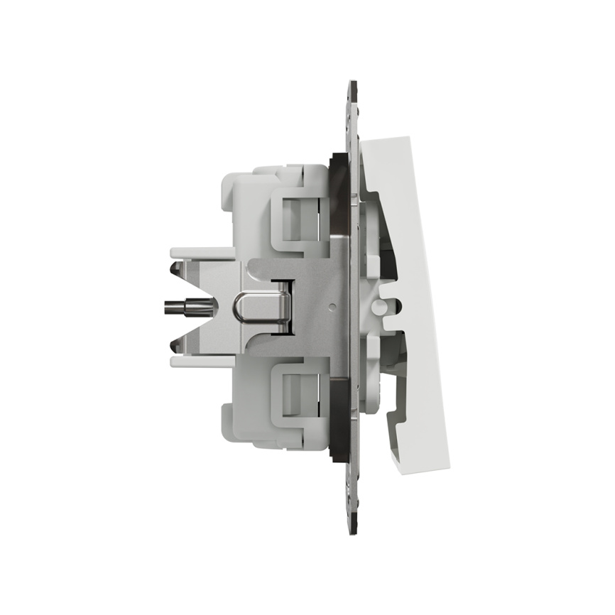 Выключатель трехклавишный SE EPH2170121 Asfora 10AX механизм винт. клеммы белый фото 3