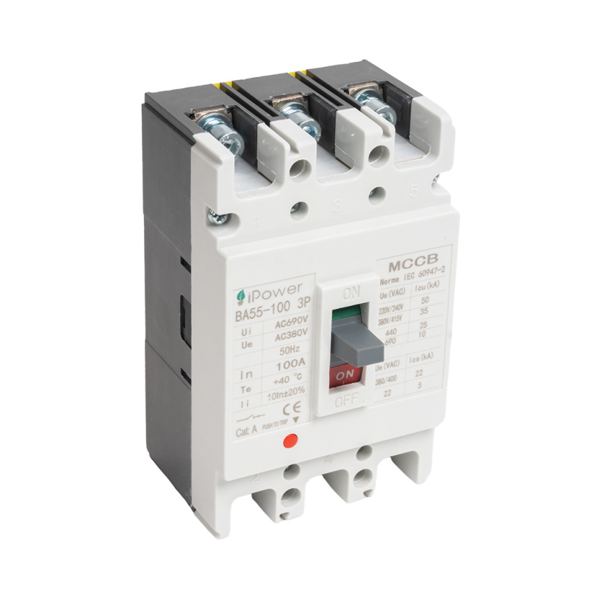Автоматический выключатель iPower ВА55-100 3Р 100А фото 1