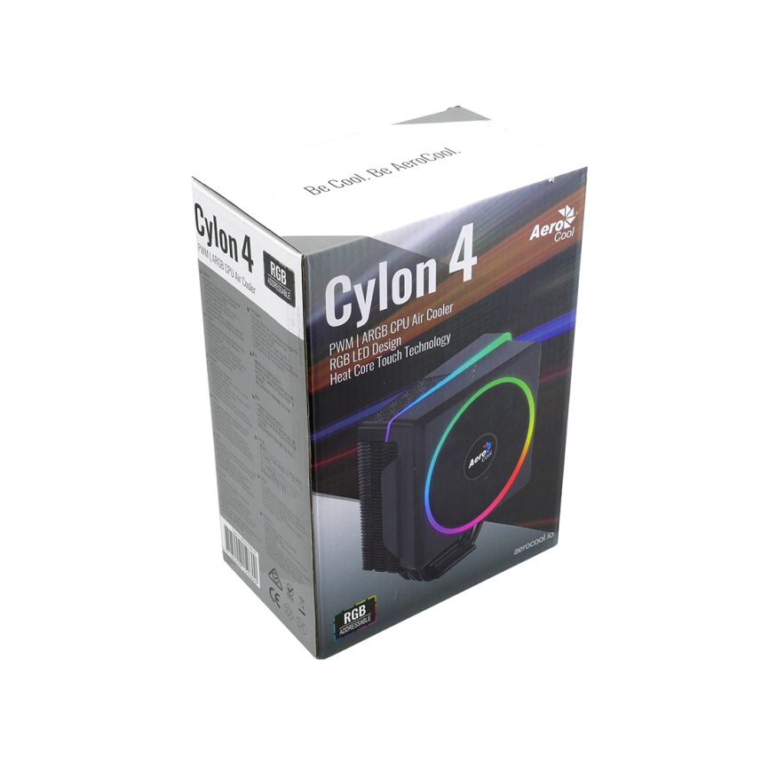 Кулер для процессора Aerocool Cylon 4F ARGB PWM 4P фото 3