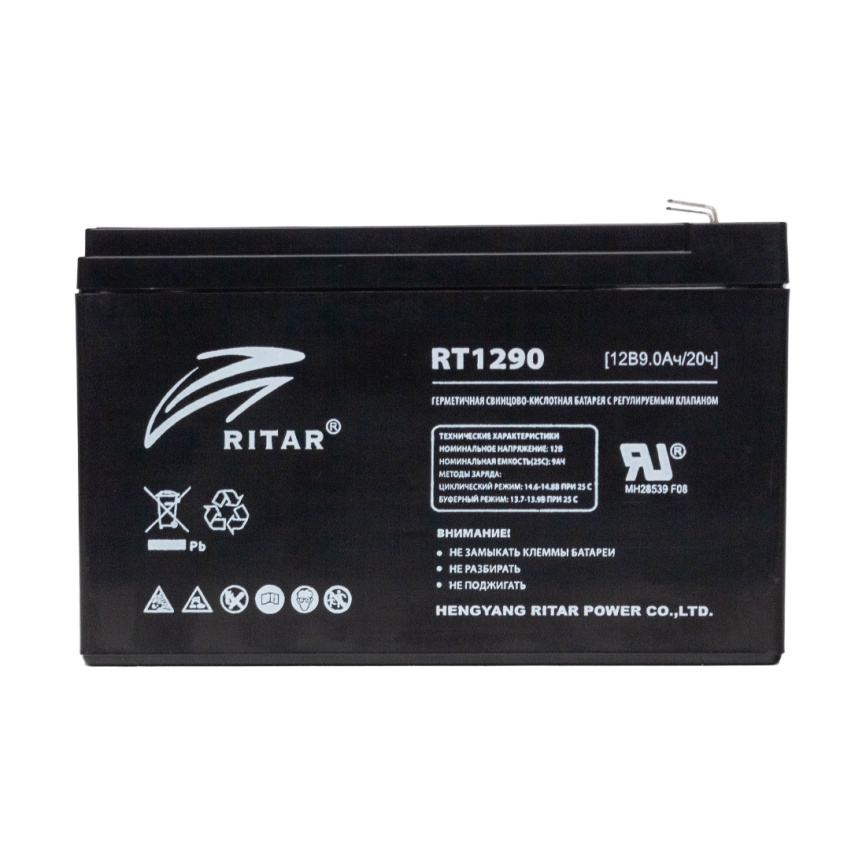 Аккумуляторная батарея Ritar RT1290 12В 9 Ач фото 2