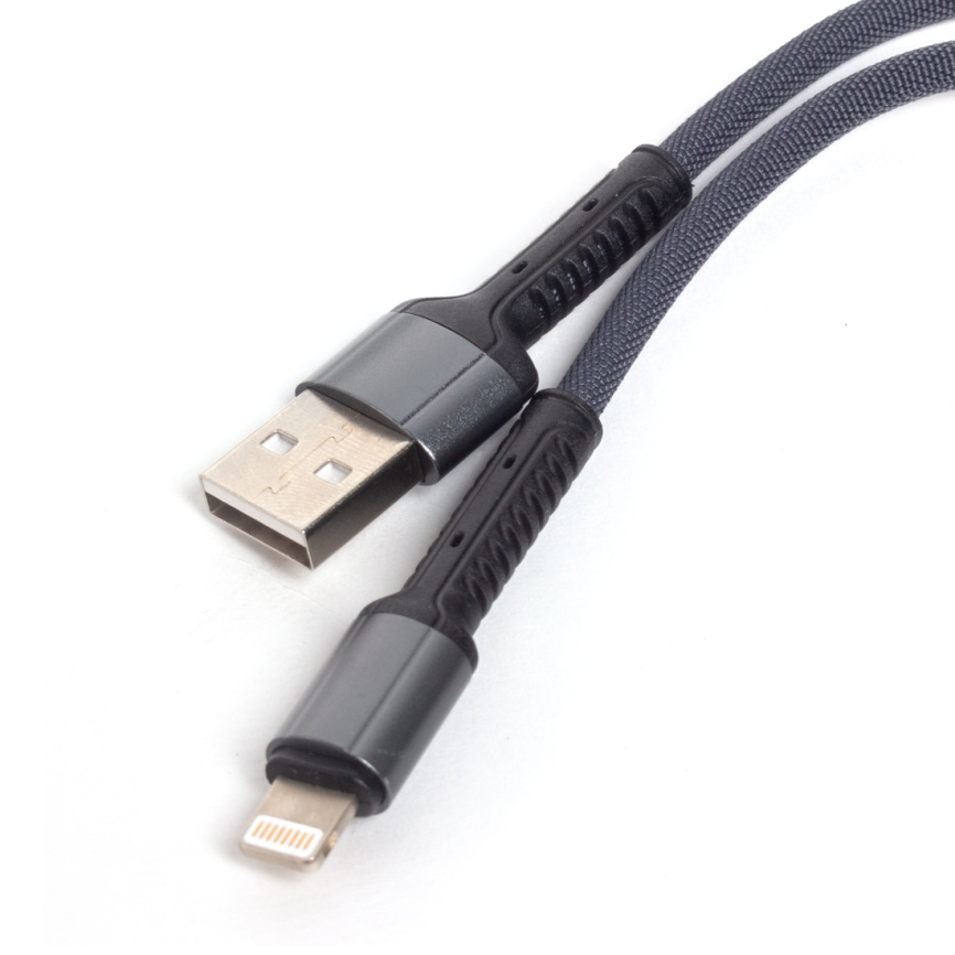 Интерфейсный кабель LDNIO Lightning LS64 Fast 2м Серый фото 1