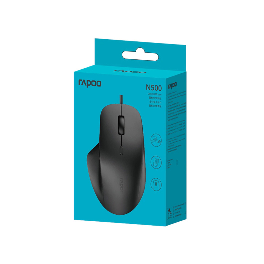 Компьютерная мышь Rapoo N500 Чёрный фото 3