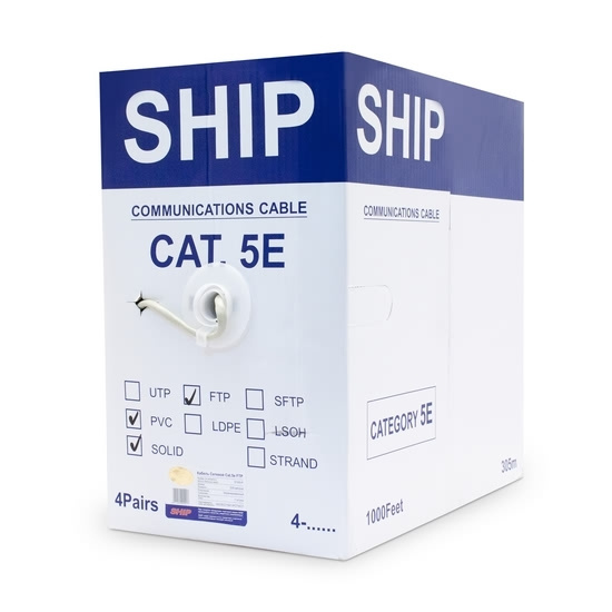 Кабель сетевой SHIP D145-P Cat.5e FTP 30В PVC фото 3
