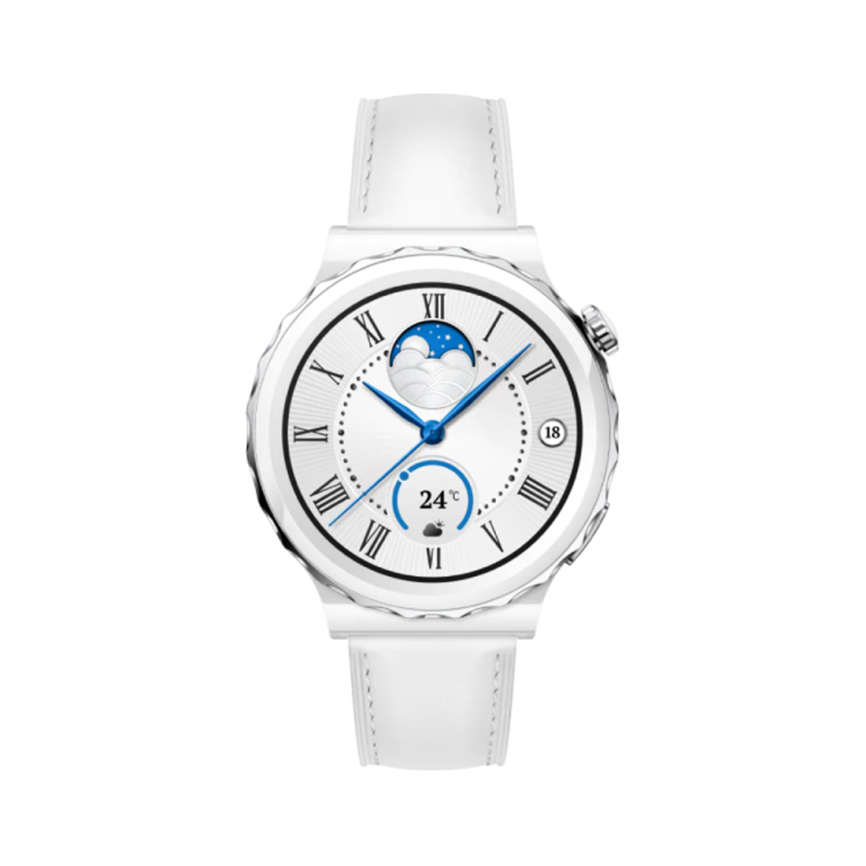 Смарт часы Huawei Watch GT 3 Pro FRG-B19 42mm White Leather Strap фото 2