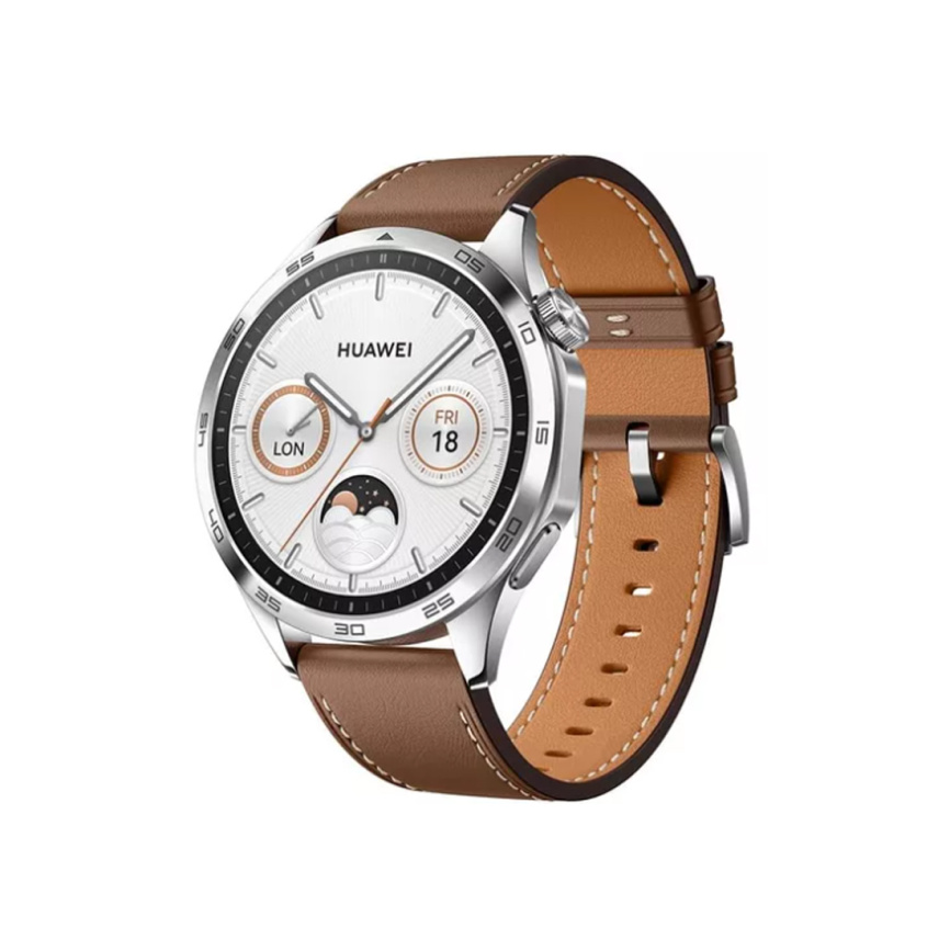 Смарт часы Huawei Watch GT 4 PNX-B19 46mm Brown Leather Strap фото 1