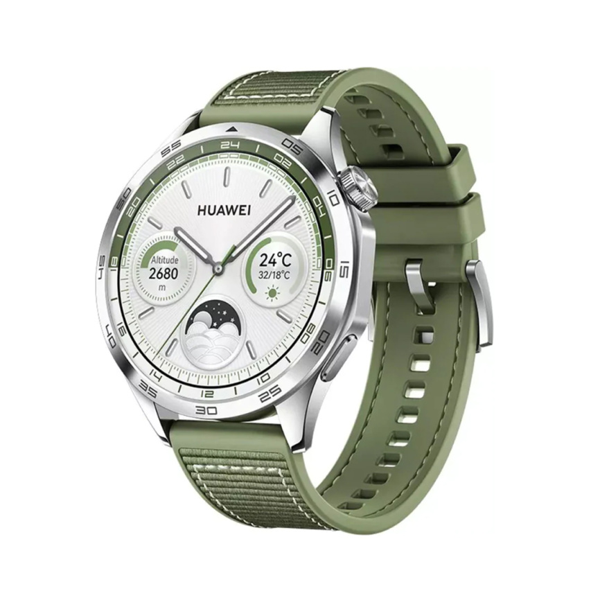 Смарт часы Huawei Watch GT 4 PNX-B19 46mm Green Woven Strap фото 1
