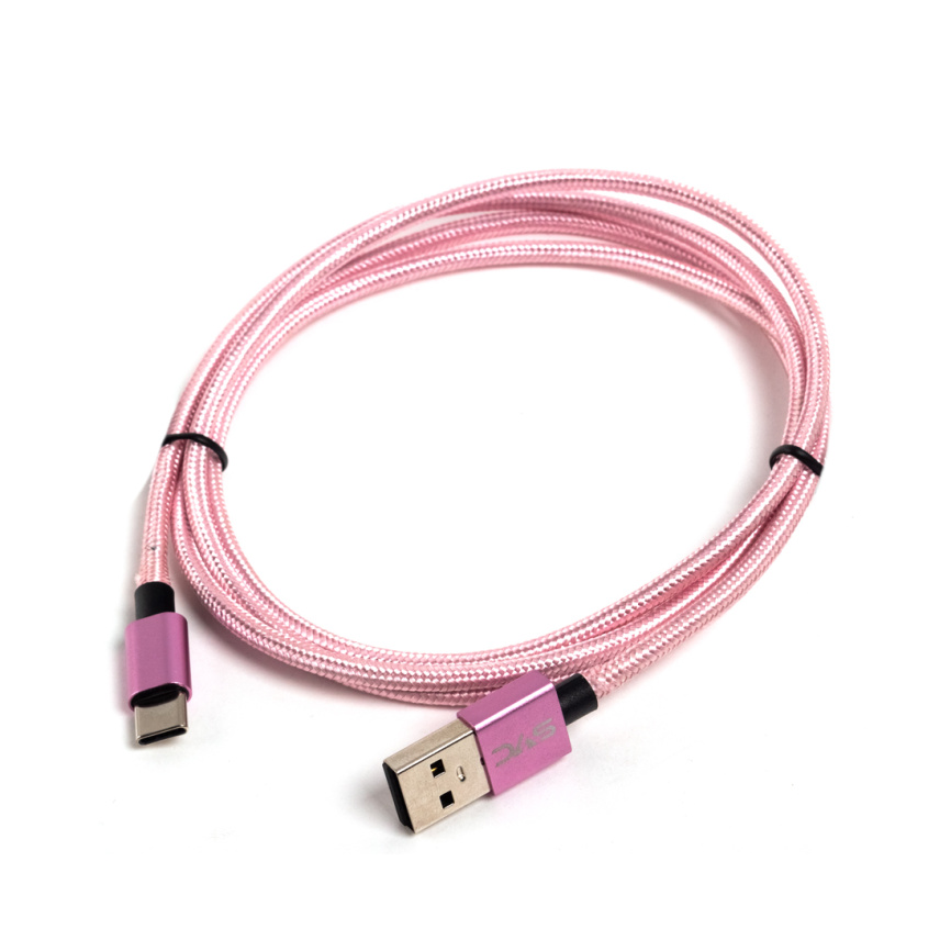 Переходник USB-USB Type C SVC USC-AL0120PK-P, Розовый, Пол. пакет, 1.2 м фото 1