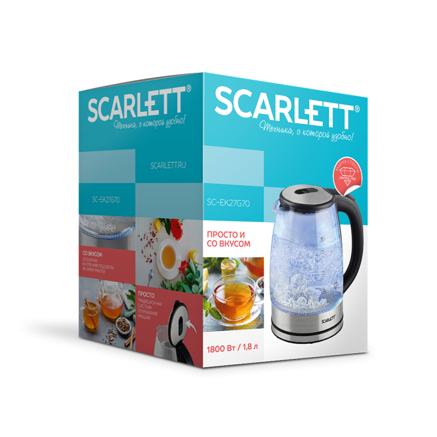 Электрический чайник Scarlett SC-EK27G70 фото 3