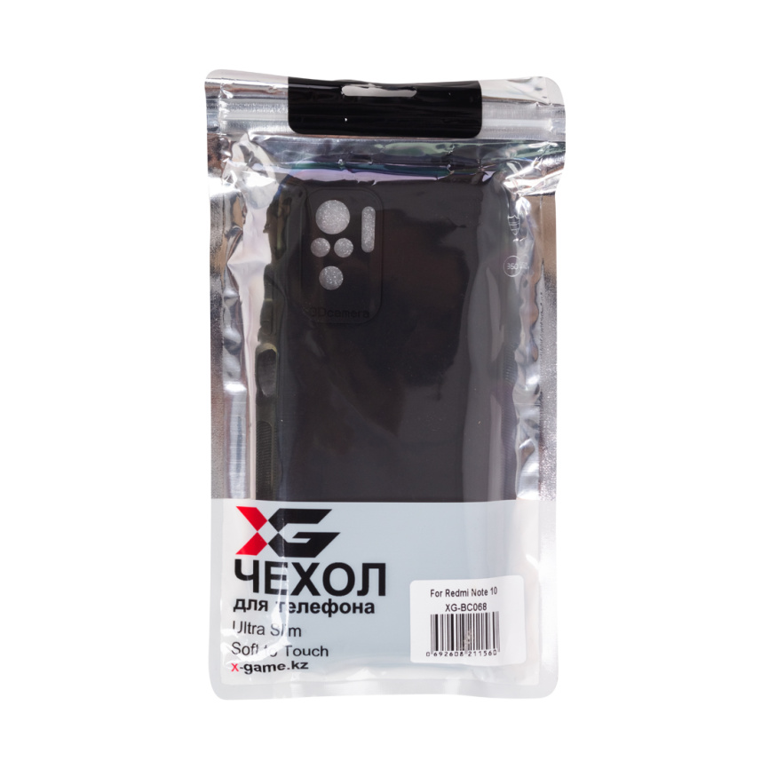 Чехол для телефона X-Game XG-BC068 для Redmi Note 10 Клип-Кейс Чёрный фото 3
