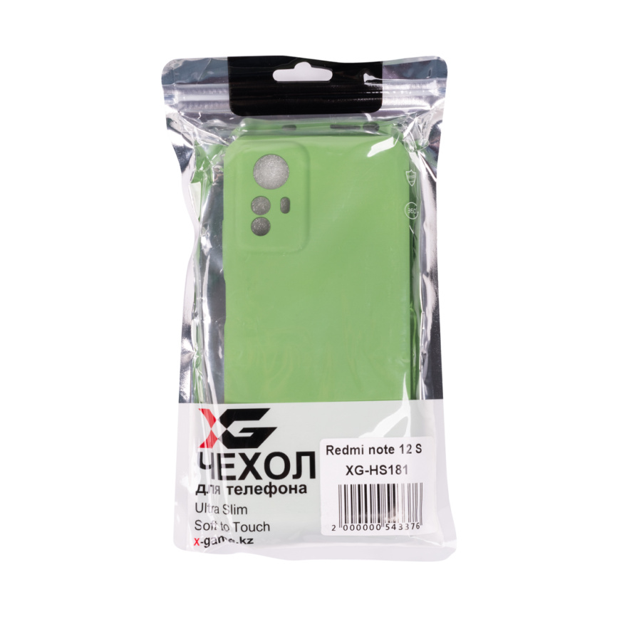 Чехол для телефона X-Game XG-HS181 для Redmi note 12 S Силиконовый Светло-зеленый фото 3