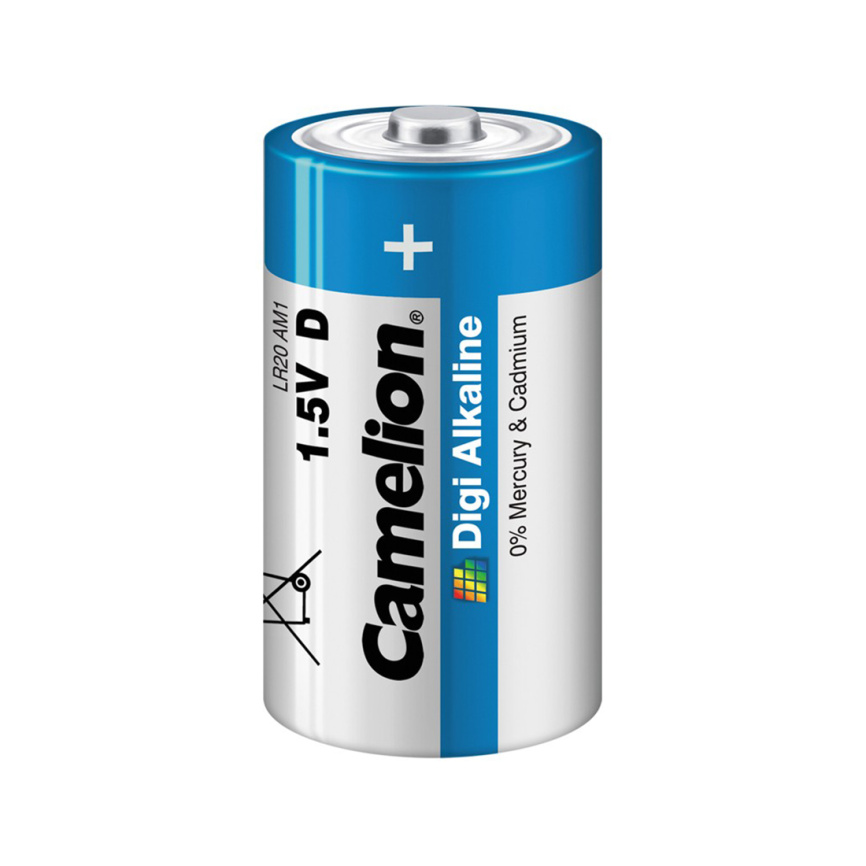 Батарейка CAMELION Digi Alkaline LR20-BP2DG 2 шт. в блистере фото 1