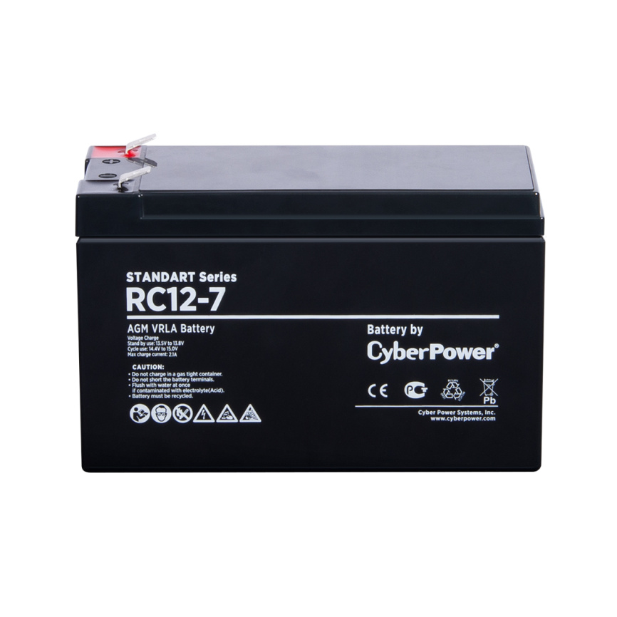 Аккумуляторная батарея CyberPower RC12-7 12В 7 Ач фото 2
