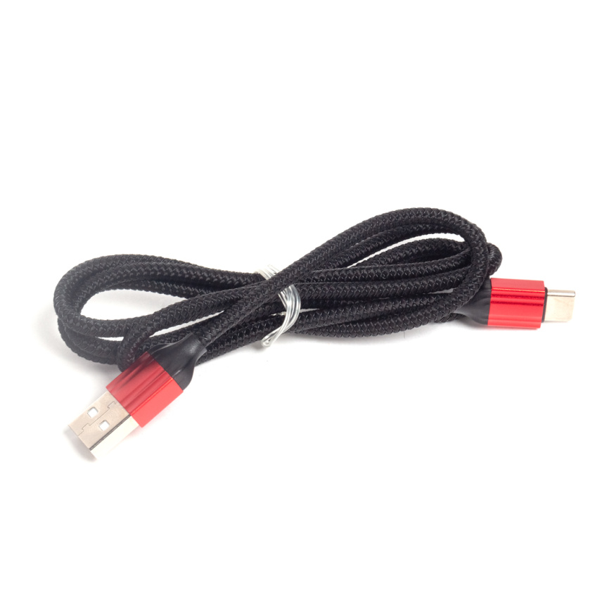 Интерфейсный кабель LDNIO Type-C LS431 2.4A TPE Алюминий 1м Чёрный фото 2