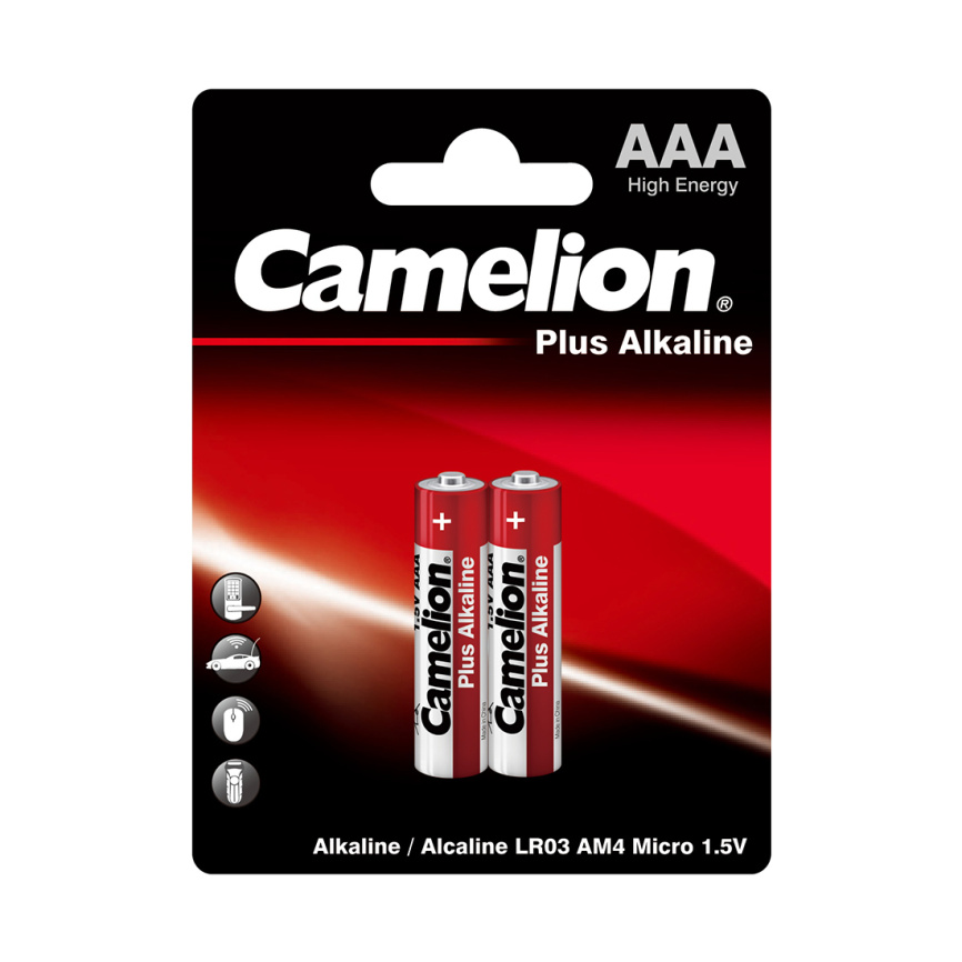 Батарейка CAMELION Plus Alkaline LR03-BP2 2 шт. в блистере фото 1