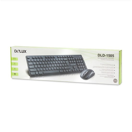 Комплект Клавиатура + Мышь Delux DLD-1505OGB фото 3