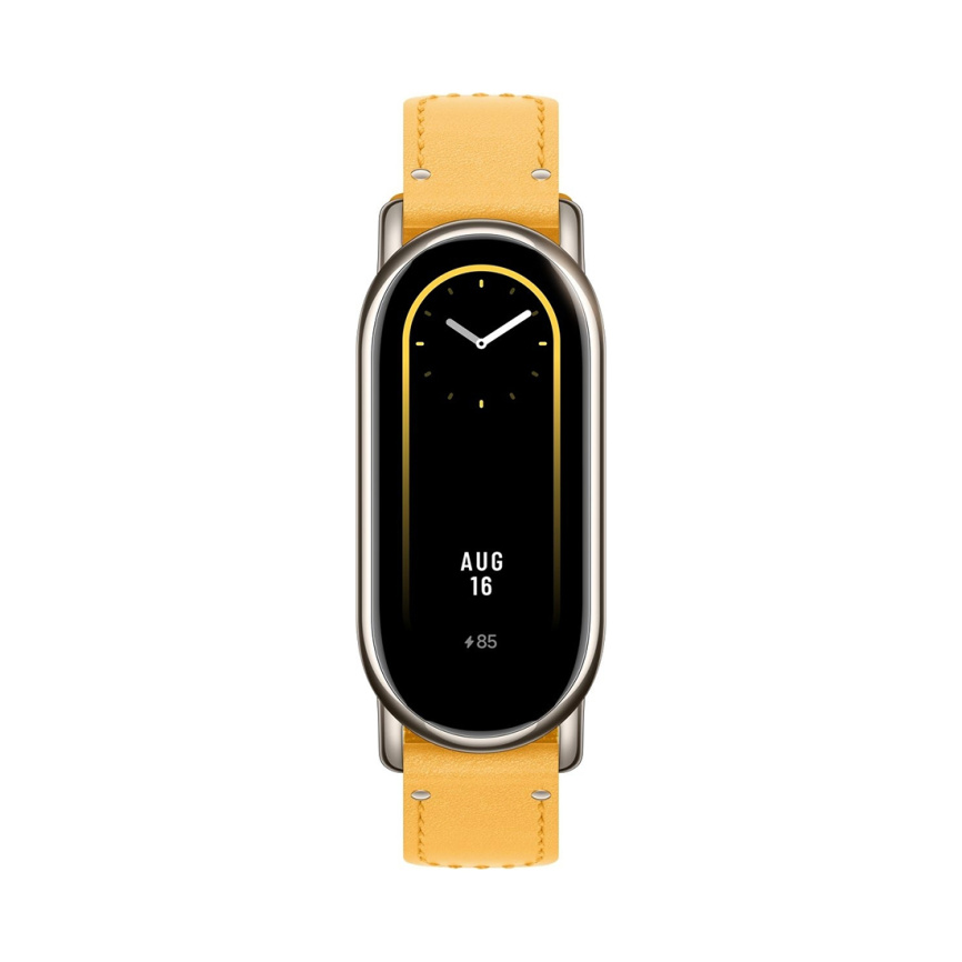 Сменный плетёный браслет для Xiaomi Smart Band 8 Yellow фото 2
