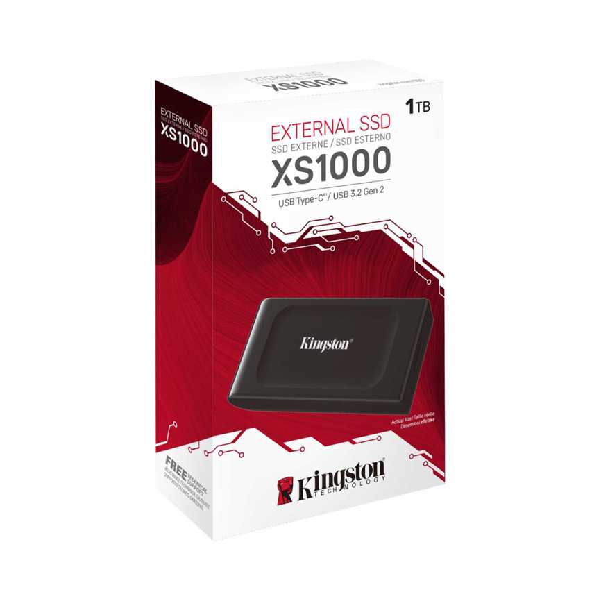 Внешний SSD диск Kingston 1TB XS1000 Черный фото 3