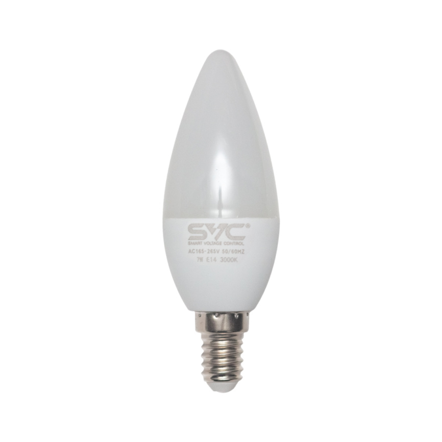Эл. лампа светодиодная SVC LED C35-7W-E14-3000K, Тёплый фото 1