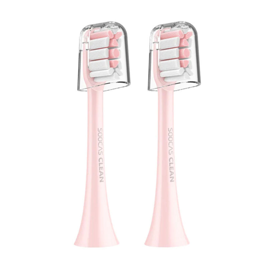 Сменные зубные щетки для Soocas (2шт в комплекте) Розовый фото 1