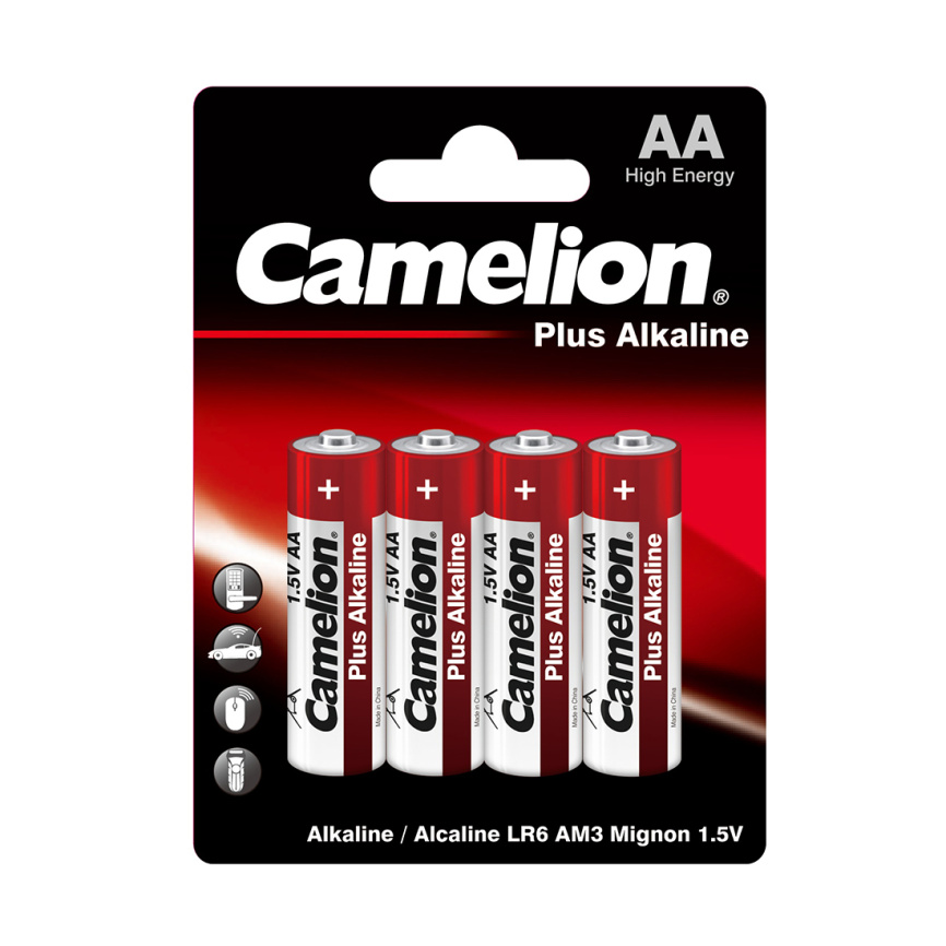 Батарейка CAMELION Plus Alkaline LR6-BP4 4 шт. в блистере фото 1
