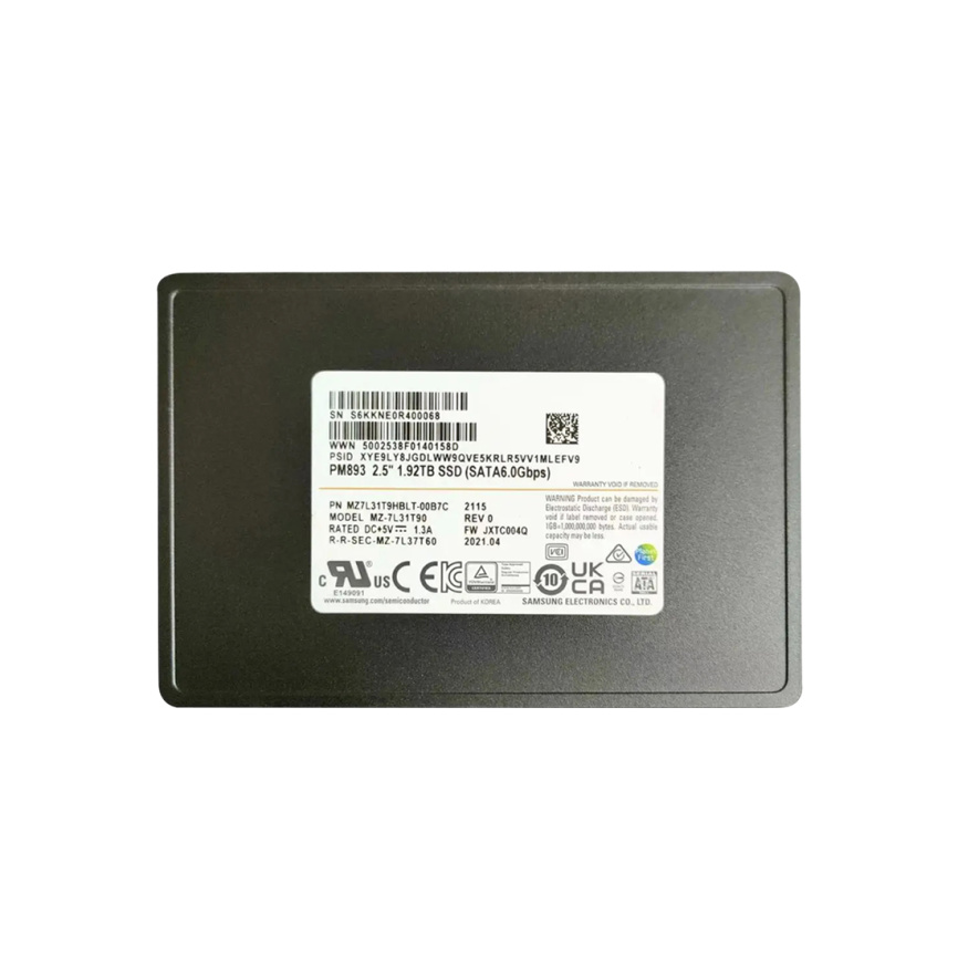 Твердотельный накопитель SSD Samsung PM893 1.92TB SATA MZ7L31T9HBLT-00B7C фото 1