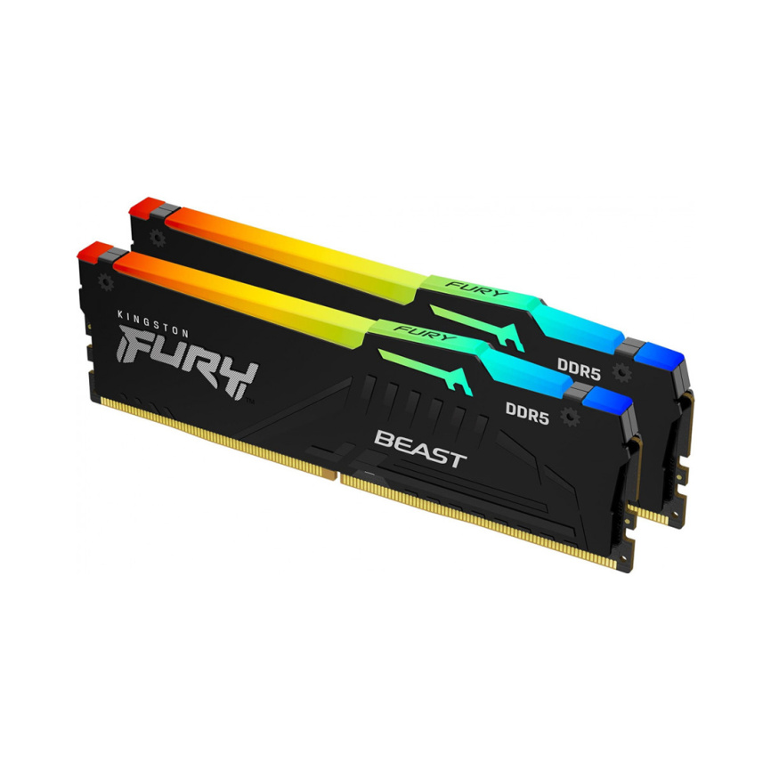 Комплект модулей памяти Kingston FURY Beast KF548C38BBAK2-16 DDR5 16GB (Kit 2x8GB) 4800MHz фото 1