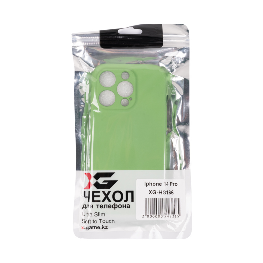 Чехол для телефона X-Game XG-HS166 для Iphone 14 Pro Силиконовый Светло-зеленый фото 3